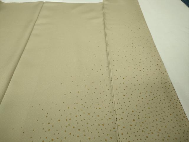 平和屋本店■極上　人間国宝　福田喜三郎　訪問着　刺繍　亀甲松葉文　枯色地　暈し染め　金銀彩　逸品　未使用　DZAA8689kh5