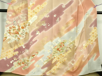 平和屋本店■極上　創業460年・千總　訪問着　駒刺繍　エ霞吉祥花文　金彩　大丸扱い　逸品　未使用　DZAA8691kh5