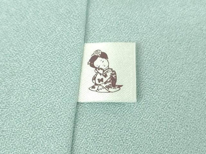 平和屋本店■極上　創業460年・千總　訪問着　駒刺繍　檜扇　貝合わせ　白藍色地　暈し染め　金彩　ロング丈　逸品　DZAA8692kh5