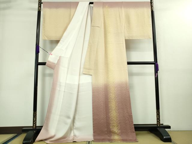 平和屋本店■極上　皇室献上作家　北出与三郎　訪問着　大王松　暈し染め　金彩　逸品　未使用　DZAA8700kh5