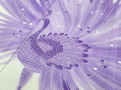 平和屋本店＊極上 夏物 洗える最高級着物 ＜英＞はなぶさ謹製 訪問着 絽 孔雀 銀彩 逸品 DZAA8702kh5