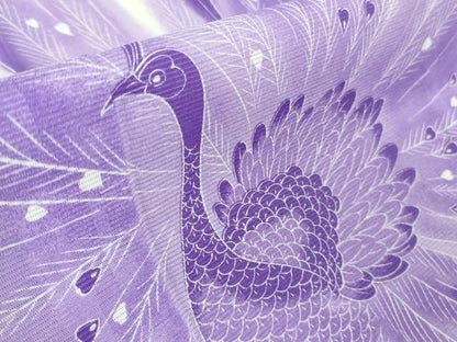 平和屋本店＊極上 夏物 洗える最高級着物 ＜英＞はなぶさ謹製 訪問着 絽 孔雀 銀彩 逸品 DZAA8702kh5