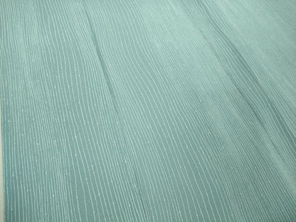 平和屋本店■極上　夏物　銀座もとじ　小紋　縦絽　縮緬地　浅縹色　逸品　DZAA8703kh5