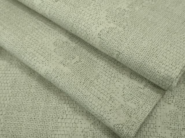 平和屋着物▽極上 本場結城紬 重要無形文化財 単衣 100亀甲 花間道 霞色地 逸品 DZAA8705kh5