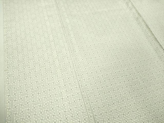 平和屋本店■希少　本場大島紬　龍郷絣　秋名バラ　白大島　単衣　前田紬謹製　証紙付き　逸品　DZAA8710kh5