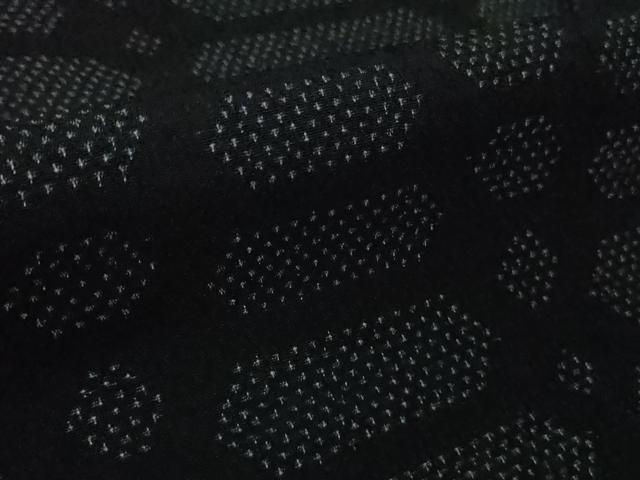 平和屋着物▽極上 白鷹お召 単衣 網目文 濃紺地 逸品 DZAA8711kh5