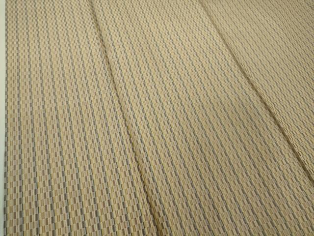 平和屋本店■極上　山下八百子　本場黄八丈　紬　市松綾織　逸品　DZAA8722kh5
