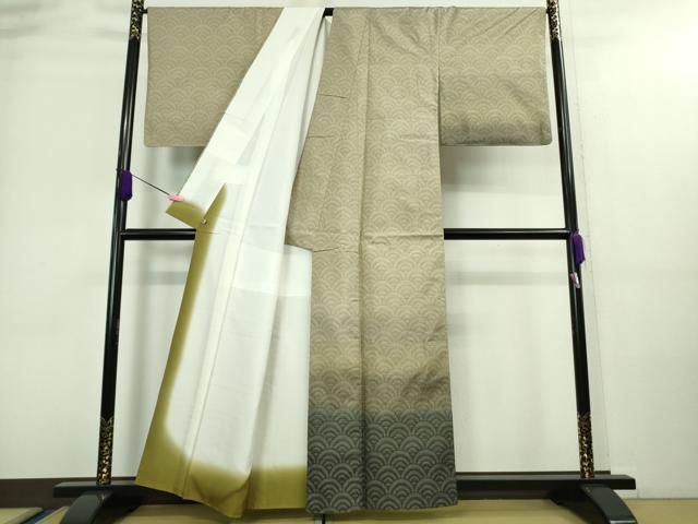 平和屋本店■極上　都喜ヱ門　本場大島紬　9マルキ　青海波の輝き　彩霞　藤絹織物謹製　さが美扱い　逸品　未使用　DZAA8724kh5