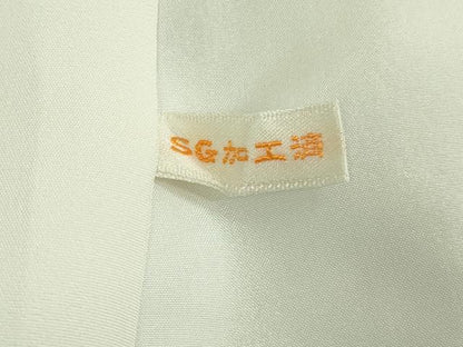 平和屋本店■極上 本場大島紬 白大島 白鳳 9マルキ ロング丈 桜の純心 大島紬美幸謹製 窪田織物 ほていや扱い 証紙付き　逸品　DZAA8725kh5