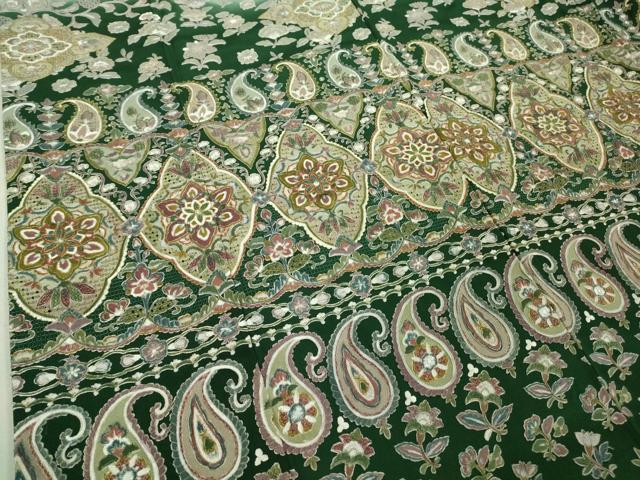 平和屋本店■極上　中国三大刺繍　スワトウ刺繍　汕頭刺繍　総刺繍　訪問着　花唐草文　暈し染め　金糸　逸品　DZAA8731kh5