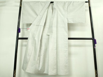 平和屋本店▽極上 男性 本場大島紬 白大島 単衣 カタス7マルキ 逸品 DZAA8736kh5