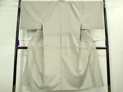平和屋着物■極上　男性　お召　単衣　縞　さが美扱い　逸品　DZAA8737kh5