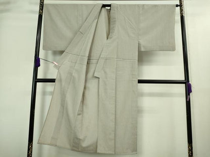 平和屋着物■極上　男性　お召　単衣　縞　さが美扱い　逸品　DZAA8737kh5