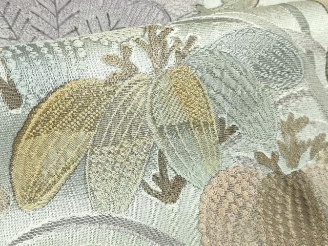 平和屋本店■極上　山岡古都・古都染人　染織美術品　薬墨染　天目織　お召　訪問着　松竹梅　逸品　DZAA8744kh5