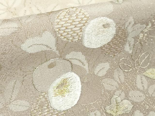 平和屋本店■極上　山口美術織物 皇室 伊勢神宮御用 西陣織 訪問着 刺繍 寿光織 光琳菊花文　薄桜色地　暈し染め　金糸　逸品　DZAA8748kh5