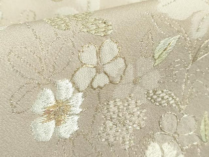 平和屋本店■極上　山口美術織物 皇室 伊勢神宮御用 西陣織 訪問着 刺繍 寿光織 光琳菊花文　薄桜色地　暈し染め　金糸　逸品　DZAA8748kh5