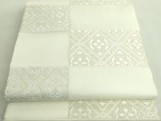 平和屋着物＊極上 夏物 六通柄袋帯 唐織 新小石丸 花菱文 逸品 未使用 DZAA8767kh5