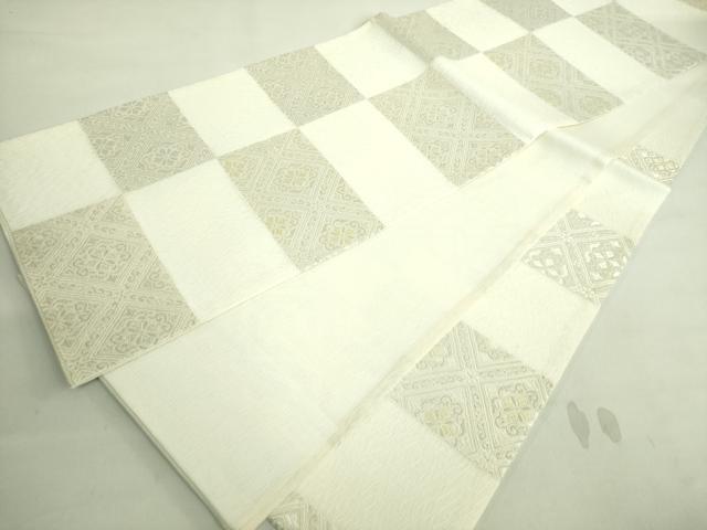平和屋着物＊極上 夏物 六通柄袋帯 唐織 新小石丸 花菱文 逸品 未使用 DZAA8767kh5
