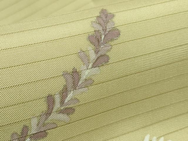 平和屋着物＊極上 夏物 華道家 楠目ちづ 絽塩瀬 九寸名古屋帯 手描き アザミ 木蘭色地 三越扱い 逸品 DZAA8780kh5