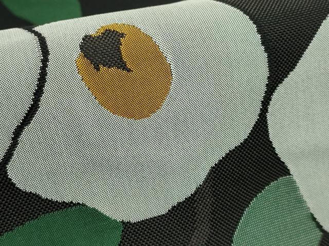 平和屋着物●極上 名門木屋太 今河織物 六通柄袋帯 光琳椿 黒地 逸品 DZAA8788kh5