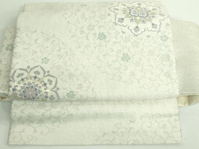 平和屋着物●極上　つけ帯　唐織　正倉院花文　金糸　逸品　DZAA8841kh5