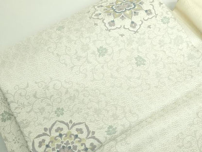 平和屋着物●極上　つけ帯　唐織　正倉院花文　金糸　逸品　DZAA8841kh5