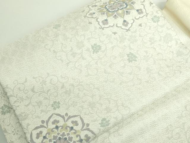 平和屋着物●極上　つけ帯　唐織　正倉院花文　金糸　逸品　DZAA8841kh5