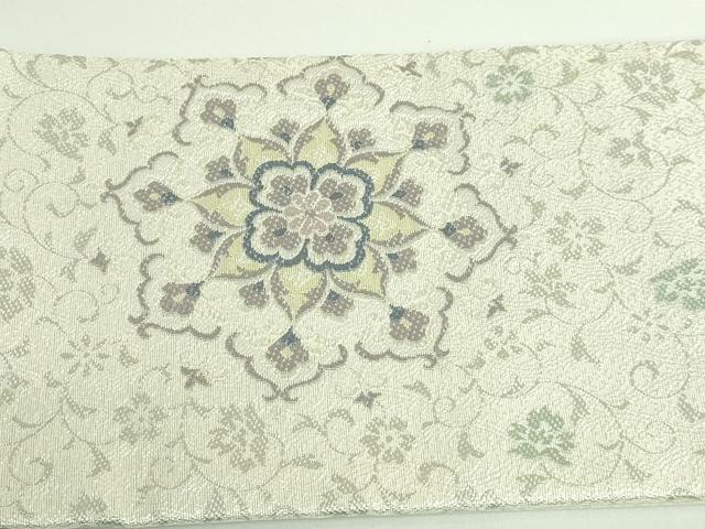 平和屋着物●極上　つけ帯　唐織　正倉院花文　金糸　逸品　DZAA8841kh5