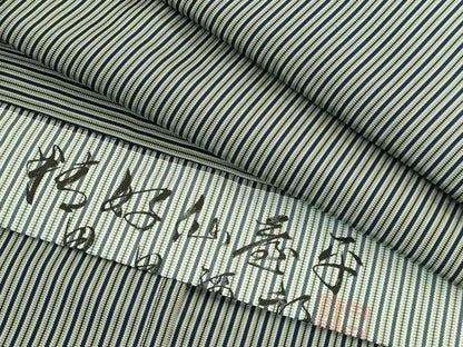平和屋本店■極上　男性　人間国宝　甲田綏郎　精好仙台平　馬乗り袴　縞　逸品　DZAA8844kh5