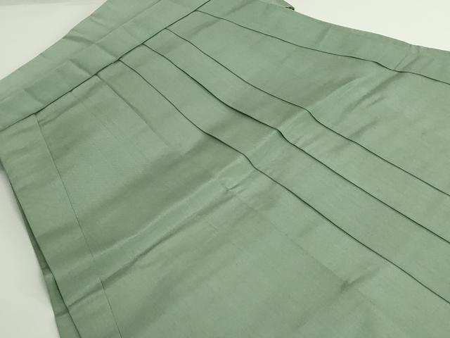 平和屋本店■極上　男性　人間国宝　甲田栄佑　精好仙台平　馬乗り袴　山葵色　逸品　DZAA8846kh5