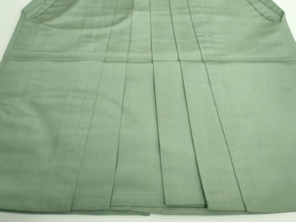 平和屋本店■極上　男性　人間国宝　甲田栄佑　精好仙台平　馬乗り袴　山葵色　逸品　DZAA8846kh5