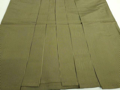 平和屋着物＊極上 夏物 男性 創業100年 毘龍織 安部吉 馬乗り袴 縦絽 縞 逸品 DZAA8848kh5