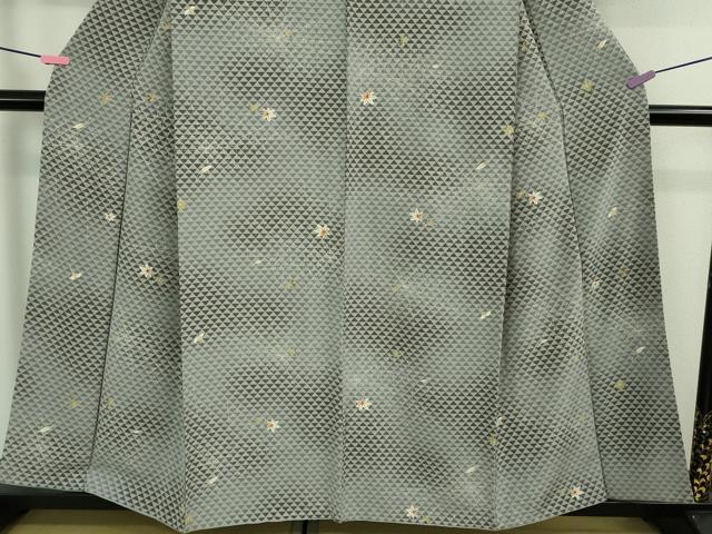 平和屋本店■極上　池田重子コレクション　小紋　蜘蛛の巣　クモ　楓　銀杏　イチョウ　暈し染め　逸品　DZAA8854kh5