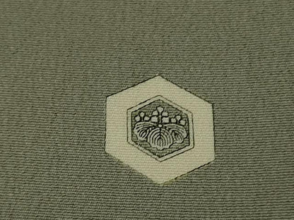 平和屋本店■極上　人間国宝　五代　田畑喜八　色留袖　刺繍　藍　風景花文　生壁色地　金彩　逸品　DZAA8861kh5