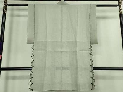 平和屋着物■極上　男性　夏物　陣羽織　本場小千谷ちぢみ　麻　逸品　DZAA8868kh5