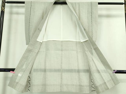 平和屋着物■極上　男性　夏物　陣羽織　本場小千谷ちぢみ　麻　逸品　DZAA8868kh5