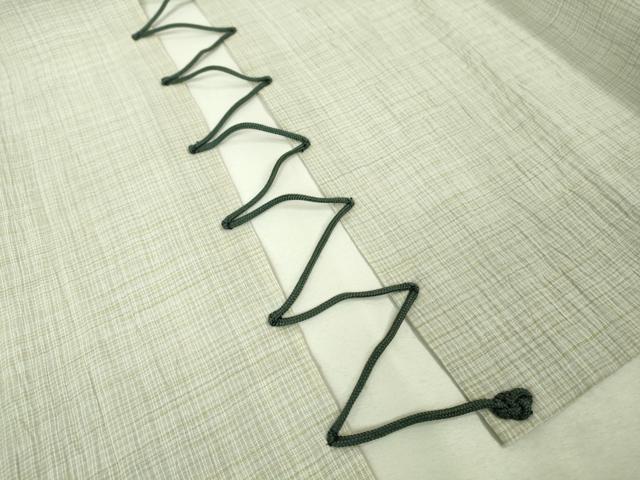 平和屋着物■極上　男性　夏物　陣羽織　本場小千谷ちぢみ　麻　逸品　DZAA8868kh5