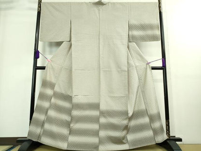 平和屋着物▽極上 花織 訪問着 紬地 単衣 逸品 DZAA8881kh5
