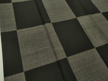 平和屋着物●極上　本場大島紬　7マルキ　市松文様　逸品　DZAA8905kh5