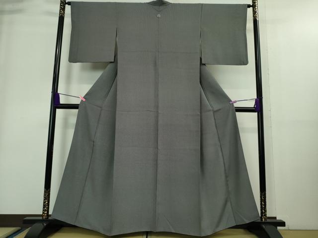 平和屋着物■極上　江戸小紋　行儀　黒×素鼠色　逸品　DZAA8911kh5