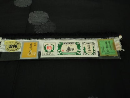 平和屋着物■極上　結城紬　100亀甲　飛び亀甲柄　結城屋謹製　真綿つむぎ　雪輪重ね　井上商事謹製　証紙付き　逸品　未使用　DZAA8925kh5