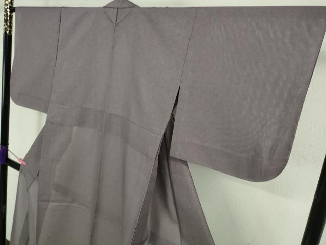 平和屋着物＊極上 夏物 洗える最高級着物 ＜英＞はなぶさ謹製 色無地 紗 鳩羽色 逸品 未使用 DZAA8928kh5