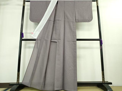 平和屋着物＊極上 夏物 洗える最高級着物 ＜英＞はなぶさ謹製 色無地 紗 鳩羽色 逸品 未使用 DZAA8928kh5