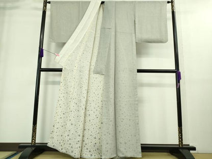 平和屋着物▽極上 訪問着 無双 紗袷 紗×紗 丸文 逸品 未使用 DZAA8930kh5