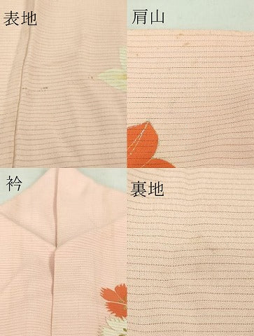 平和屋本店＊極上 夏物 アンティーク 大正ロマン 振袖 絽 手刺繍 草花文 金銀糸 逸品 DZAA8931kh5