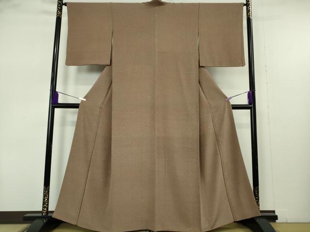平和屋本店●極上　人間国宝 小宮康孝　江戸小紋　笹文　梅染色地　逸品　DZAA9370kh6