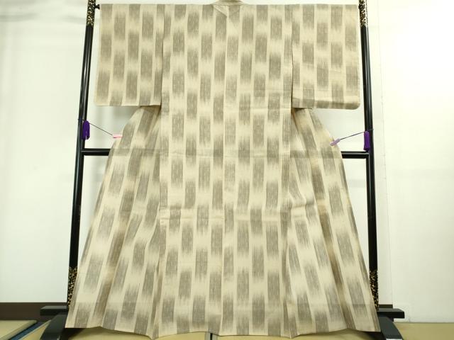 平和屋着物＊極上 夏物 生紬 市松文様 逸品 未使用 DZAA8942kh5