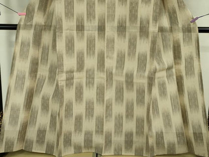 平和屋着物＊極上 夏物 生紬 市松文様 逸品 未使用 DZAA8942kh5