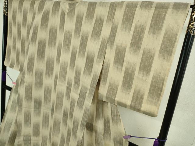 平和屋着物＊極上 夏物 生紬 市松文様 逸品 未使用 DZAA8942kh5