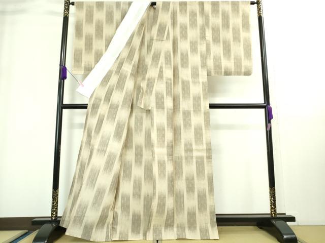 平和屋着物＊極上 夏物 生紬 市松文様 逸品 未使用 DZAA8942kh5